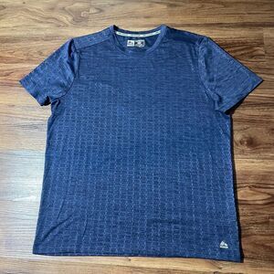 RBX Xtrain Performance Blue Short Sleeve Shirt Polyester Men's Size Large